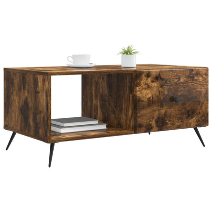 Sofabord Røget eg 90 x 50 x 40 cm Konstrueret træ