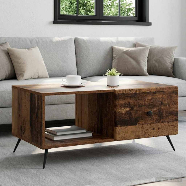 Sofabord Gammelt træ 90 x 50 x 40 cm Konstrueret træ