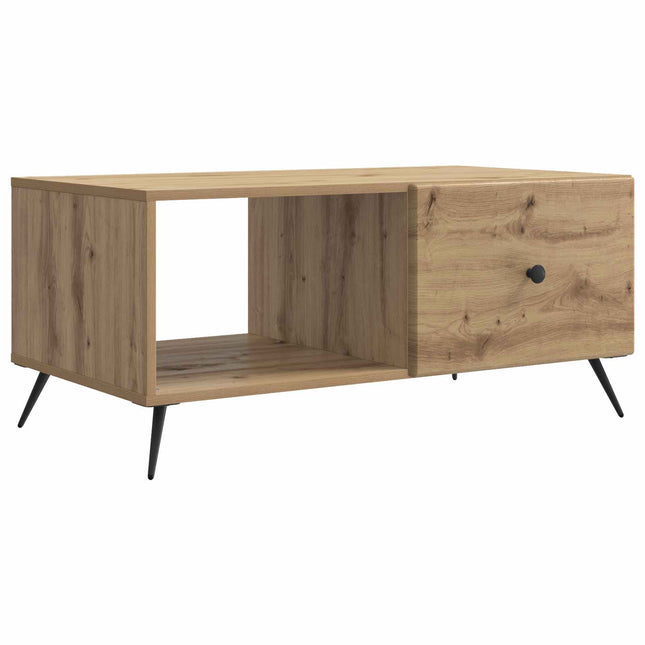 Sofabord Artisan-eg 90 x 50 x 40 cm Konstrueret træ