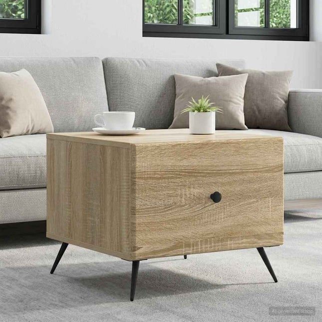 Sofabord Sonoma-eg 49 x 50 x 40 cm Konstrueret træ