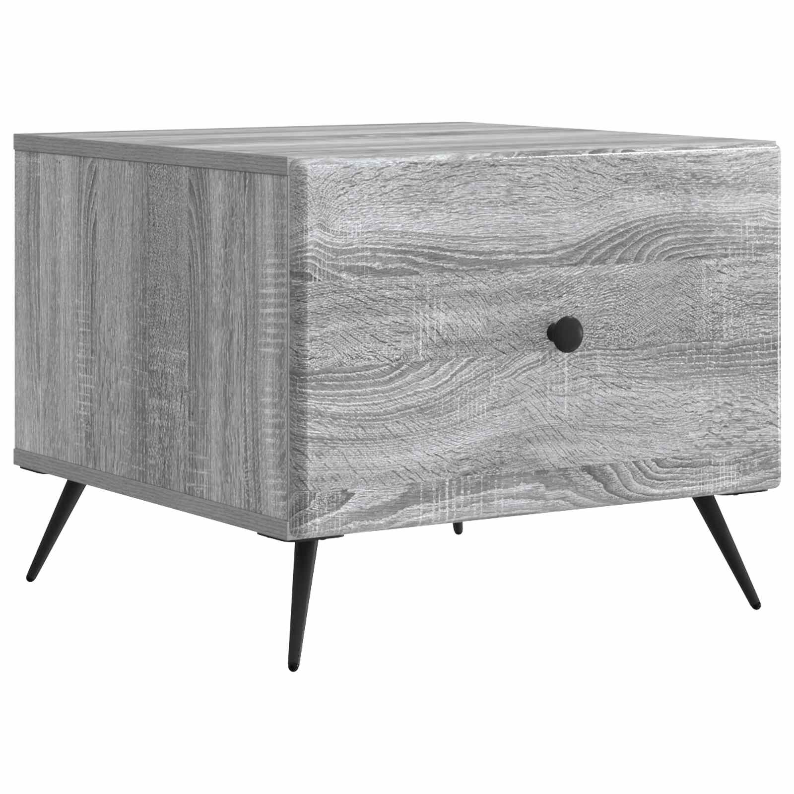 Sofabord Grå sonoma-eg 49 x 50 x 40 cm Konstrueret træ