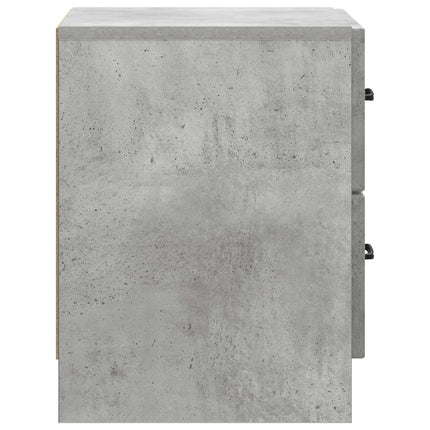 Natskab 2 stk. Betongrå 43 x 34,5 x 44,5 cm Konstrueret træ