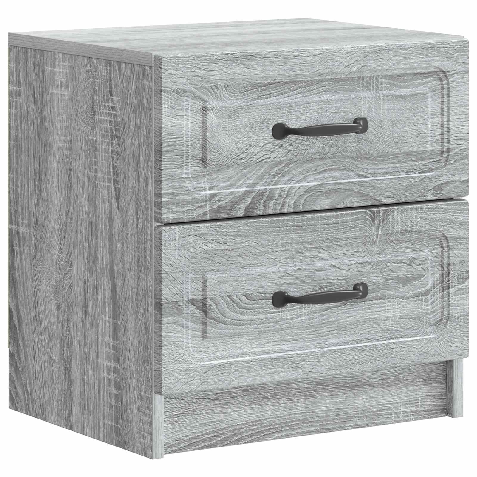 Natskab 2 pcs Grå sonoma-eg 43 x 34,5 x 44,5 cm Konstrueret træ