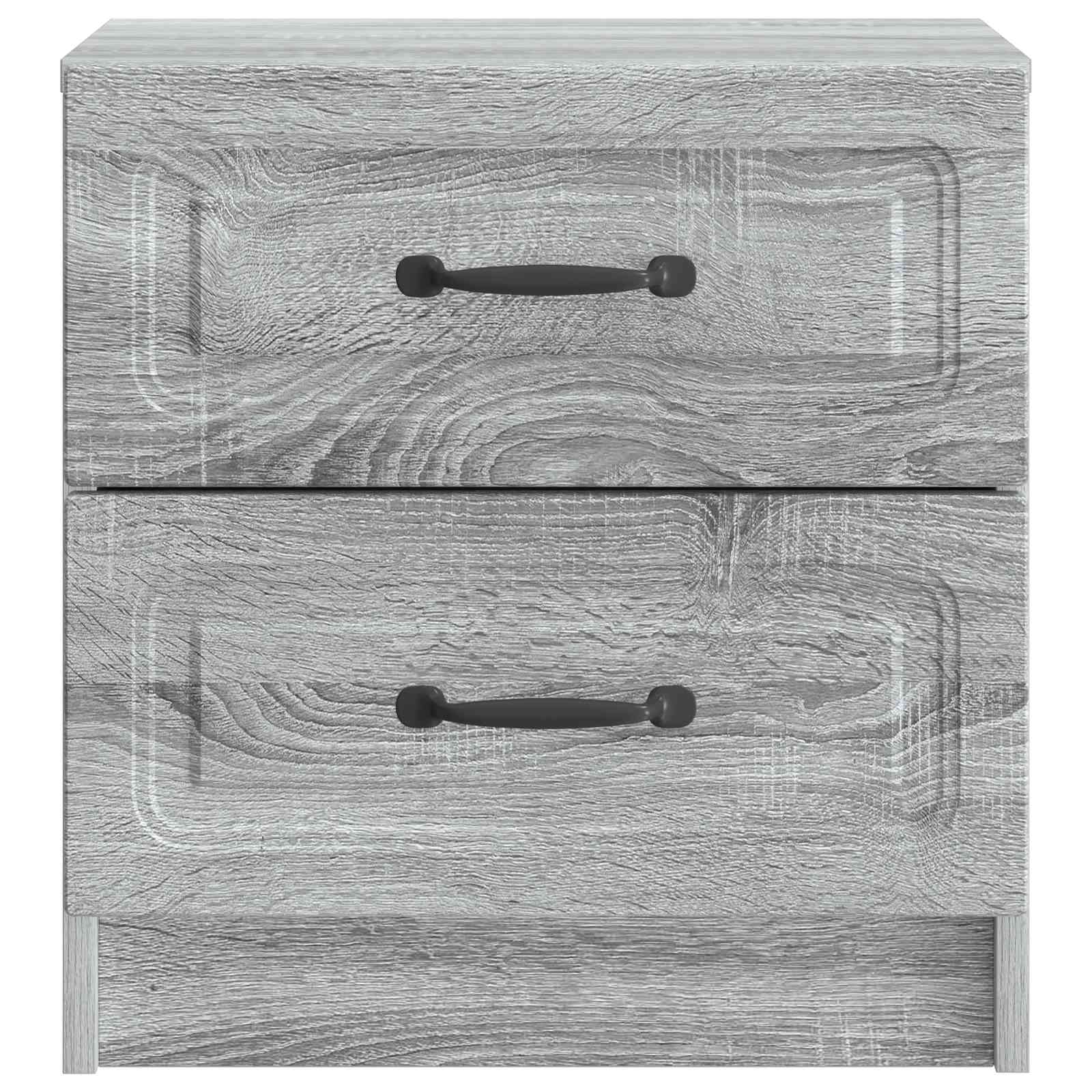 Natskab 2 pcs Grå sonoma-eg 43 x 34,5 x 44,5 cm Konstrueret træ