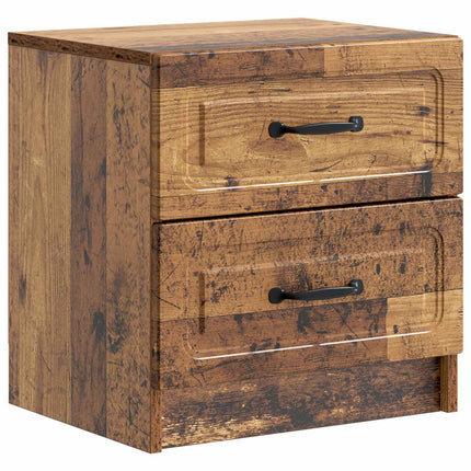 Natskab 2 stk. Gammelt træ 43 x 34,5 x 44,5 cm Konstrueret træ