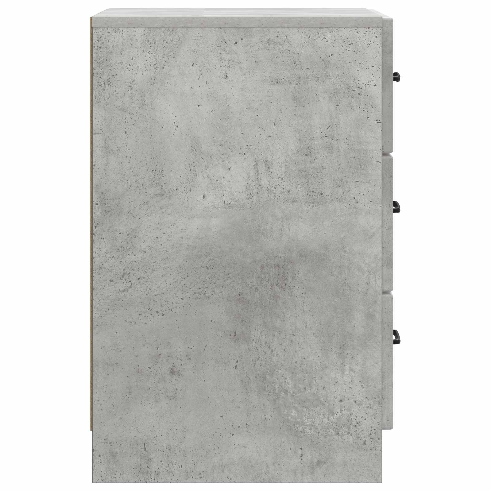 Natskab med skuffe Betongrå 43 x 41 x 63,5 cm Konstrueret træ