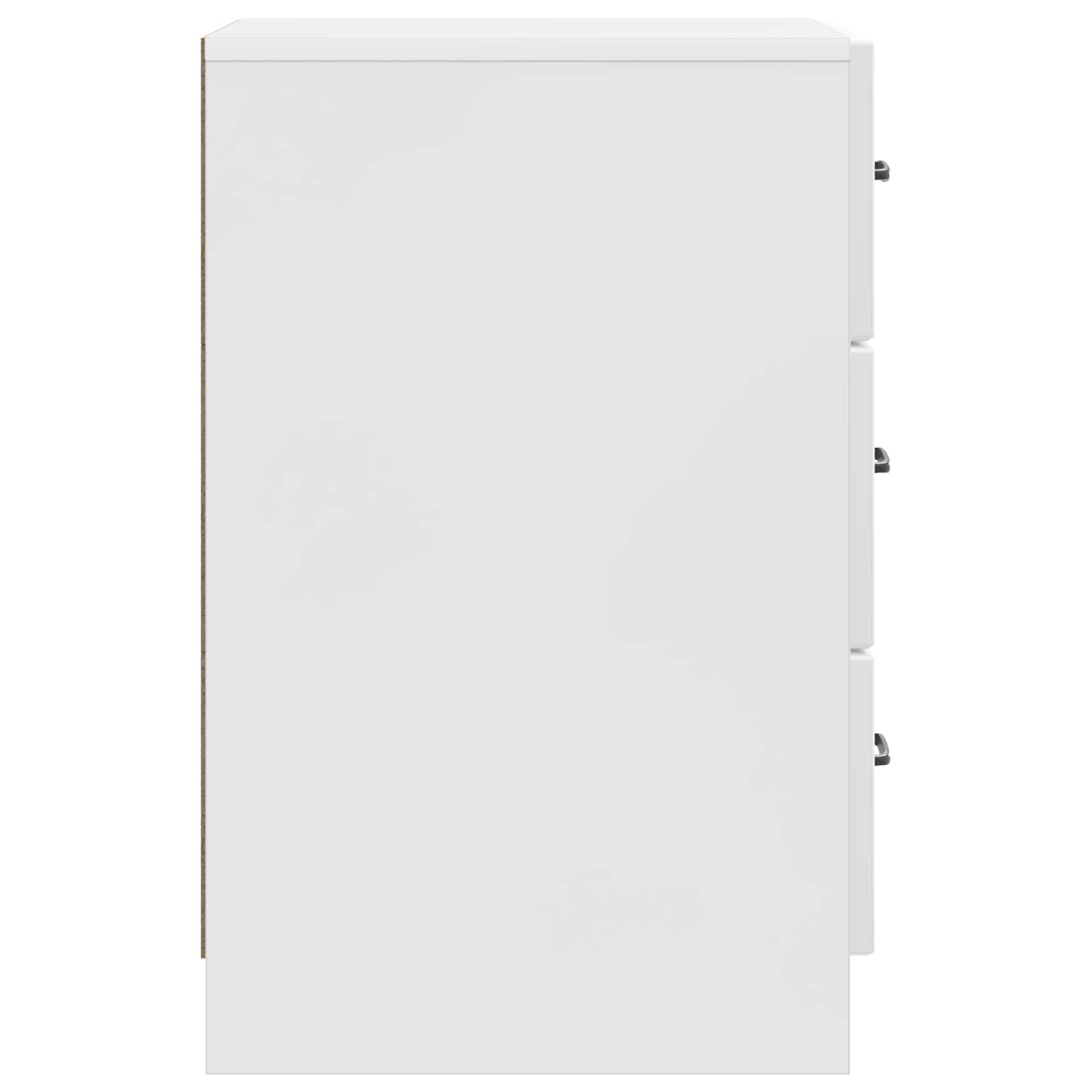 Natskab Hvid højglans 43 x 41 x 63,5 cm Konstrueret træ