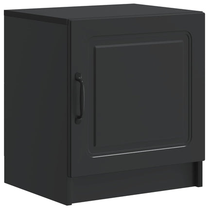 Natskab 2 pcs Sort 43 x 34,5 x 47 cm Konstrueret træ