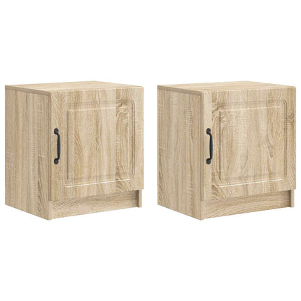 Natskab 2 stk. Sonoma-eg 43 x 34,5 x 47 cm Konstrueret træ