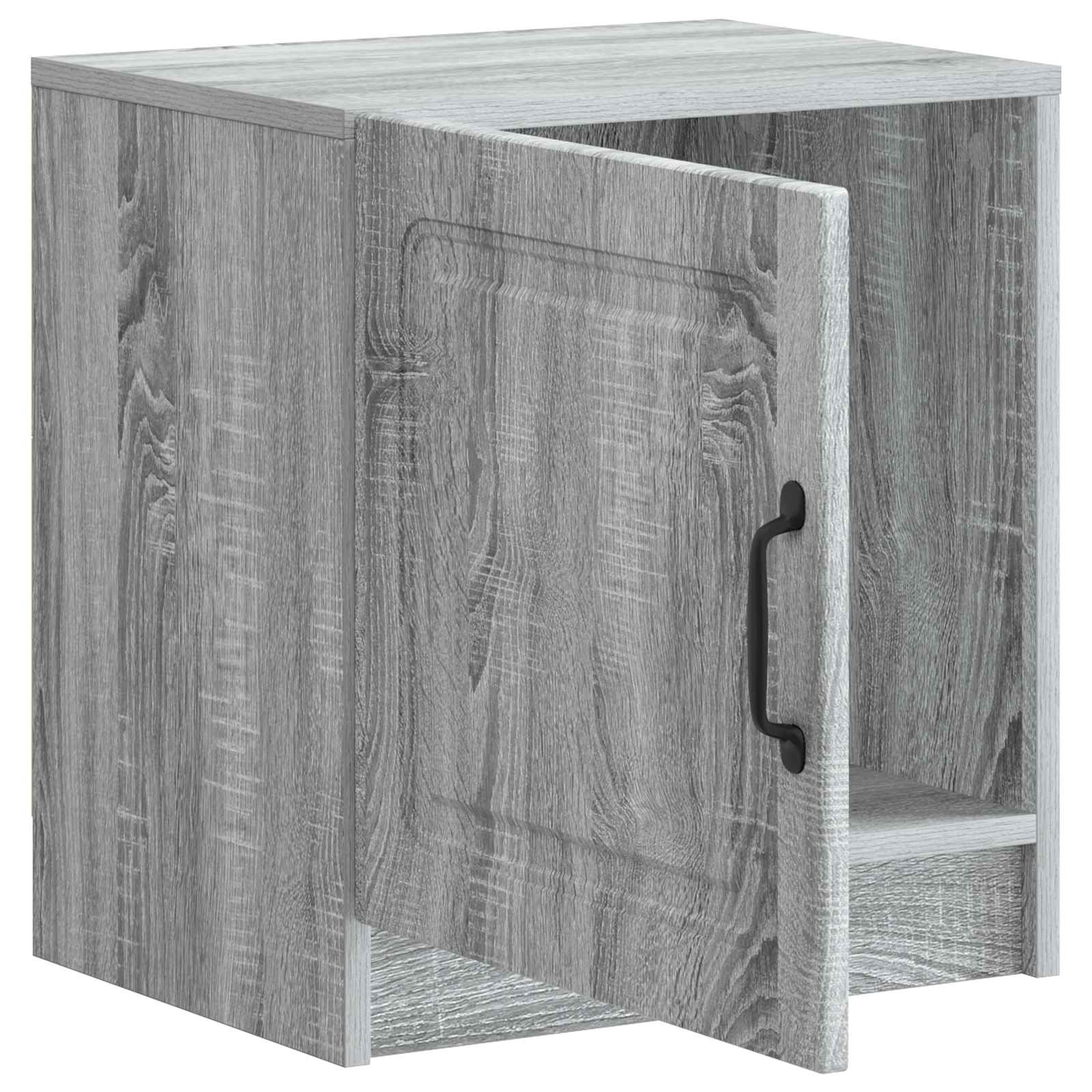 Natskab 2 pcs Grå sonoma-eg 43 x 34,5 x 47 cm Konstrueret træ