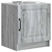 Natskab 2 pcs Grå sonoma-eg 43 x 34,5 x 47 cm Konstrueret træ