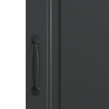Sideboard Sort 33 x 34,5 x 87 cm Konstrueret træ