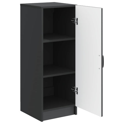 Sideboard Sort 33 x 34,5 x 87 cm Konstrueret træ