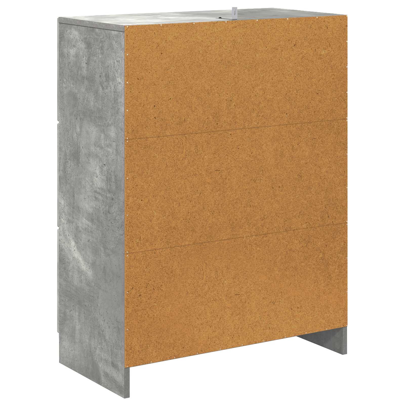 Skuffeskab Betongrå 66 x 34,5 x 87 cm Konstrueret træ