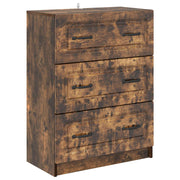 Skuffeskab Røget eg 66 x 34,5 x 87 cm Konstrueret træ