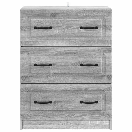 Skuffeskab 66 x 34,5 x 87 cm Konstrueret træ Grå Sonoma