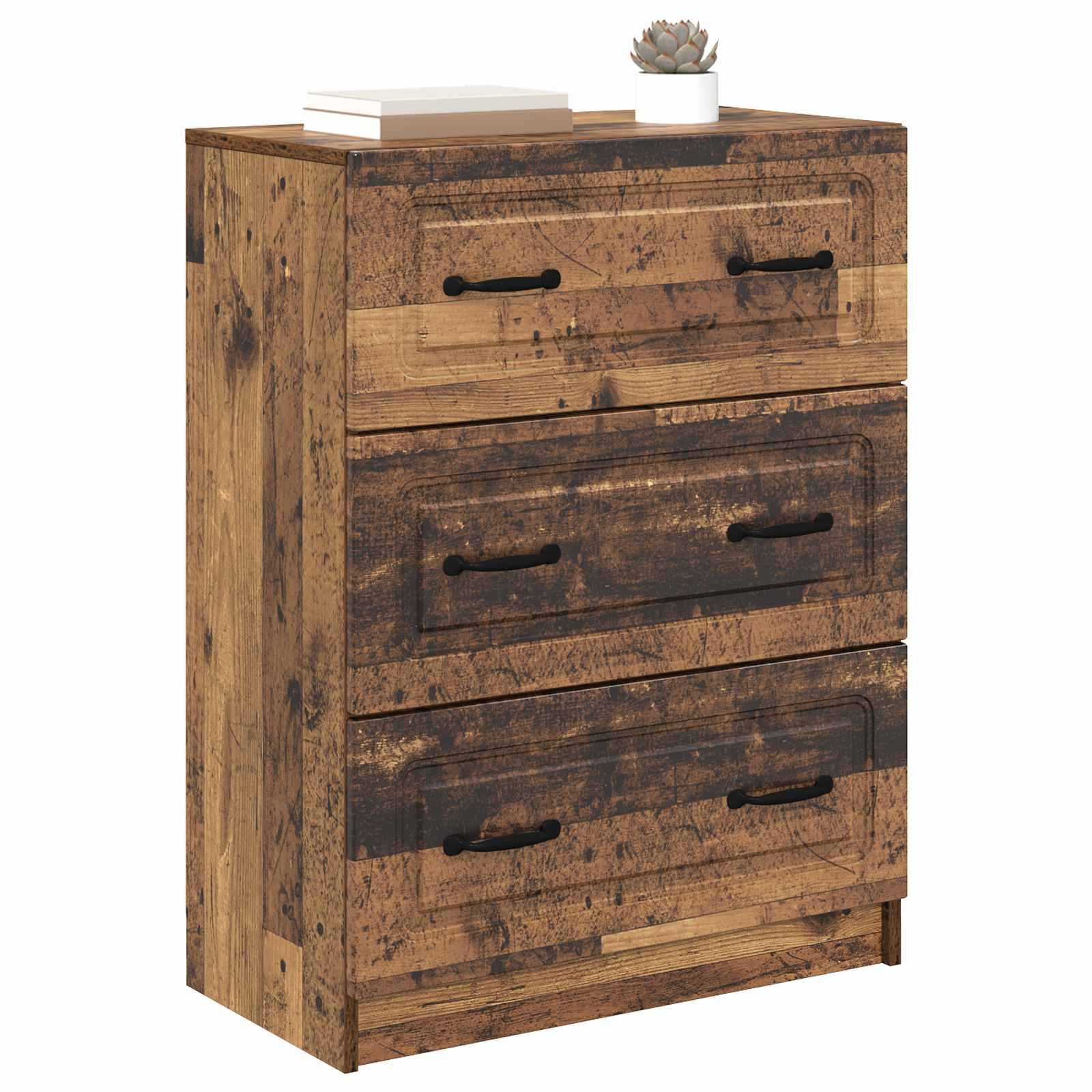Skuffeskab Gammelt træ 66 x 34,5 x 87 cm Konstrueret træ