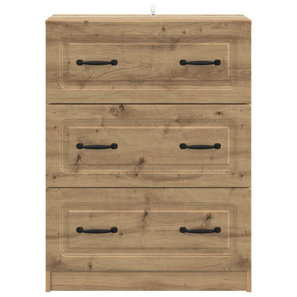 Skuffeskab 66 x 34,5 x 87 cm Konstrueret træ Artisan-eg