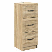 Skuffeskab Sonoma-eg 33 x 34,5 x 87 cm Konstrueret træ