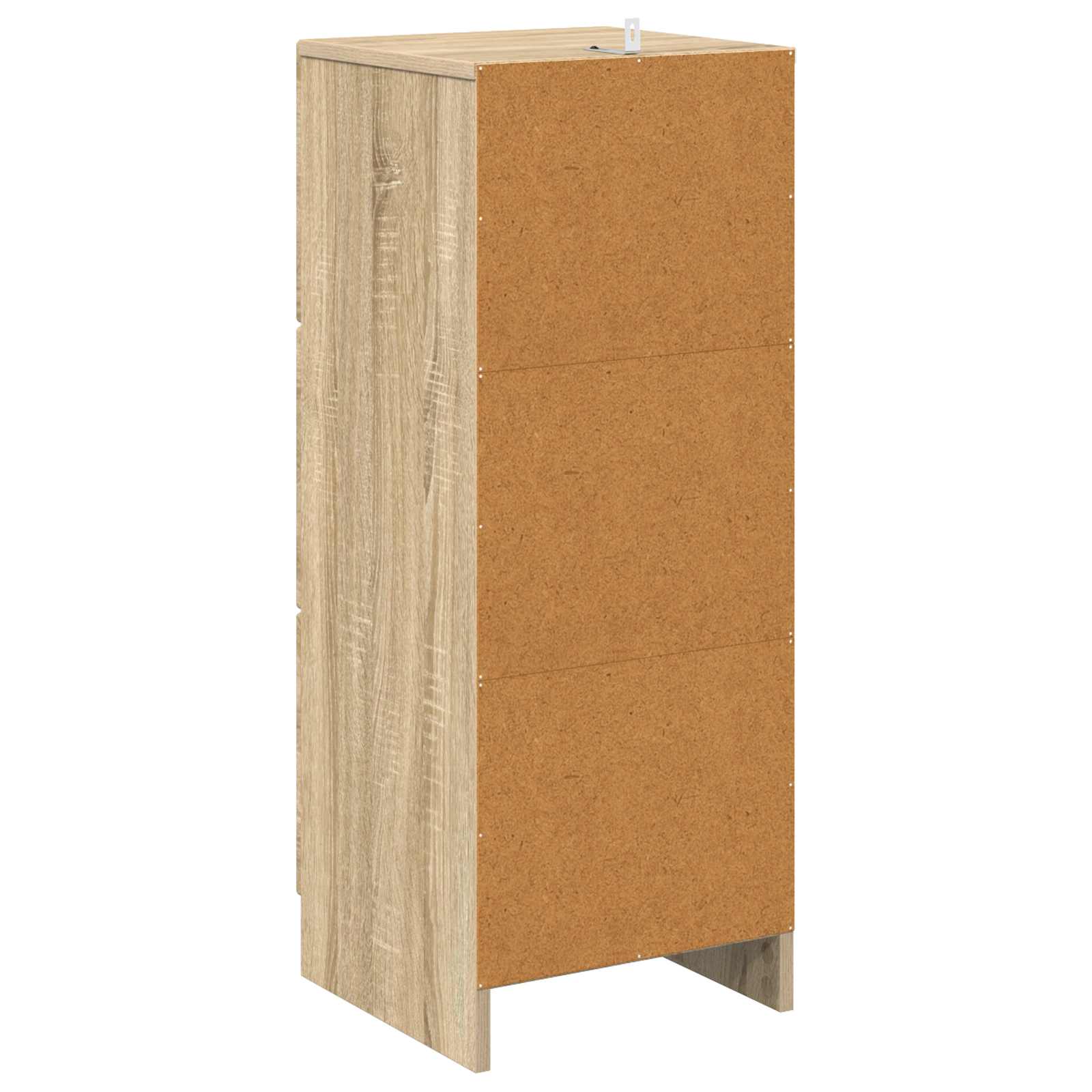 Skuffeskab Sonoma-eg 33 x 34,5 x 87 cm Konstrueret træ