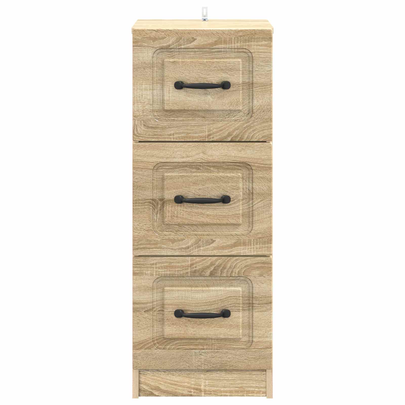 Skuffeskab Sonoma-eg 33 x 34,5 x 87 cm Konstrueret træ