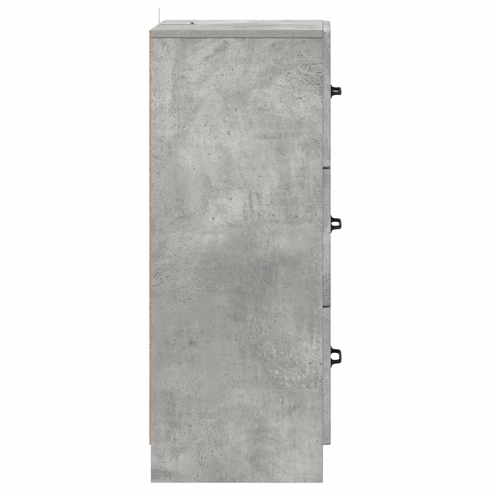 Skuffeskab Betongrå 33 x 34,5 x 87 cm Konstrueret træ