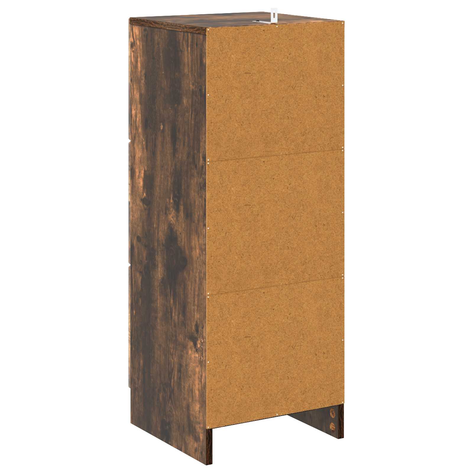 Skuffeskab Røget eg 33 x 34,5 x 87 cm Konstrueret træ
