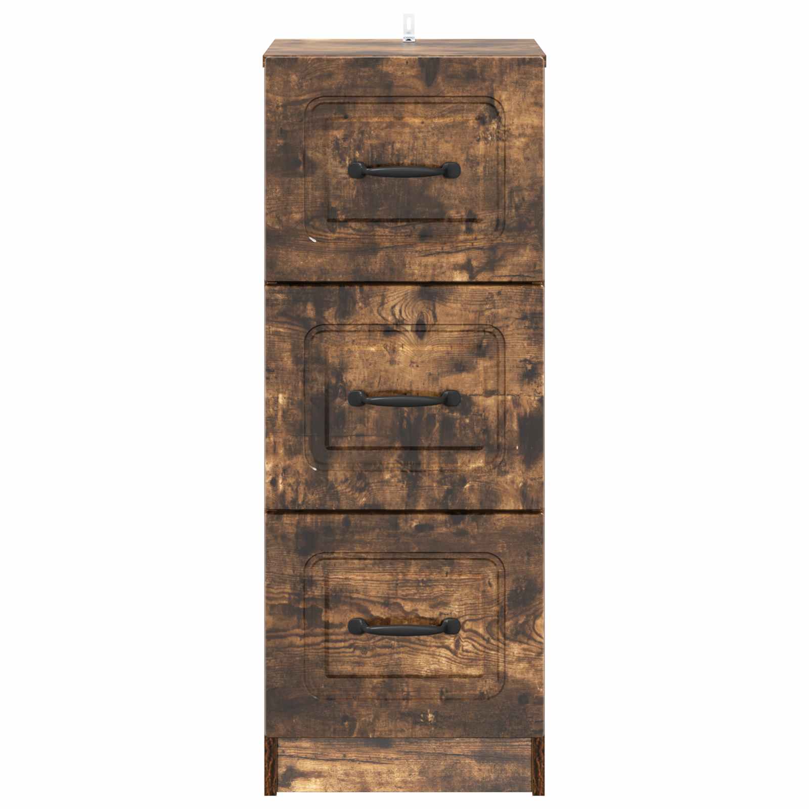 Skuffeskab Røget eg 33 x 34,5 x 87 cm Konstrueret træ