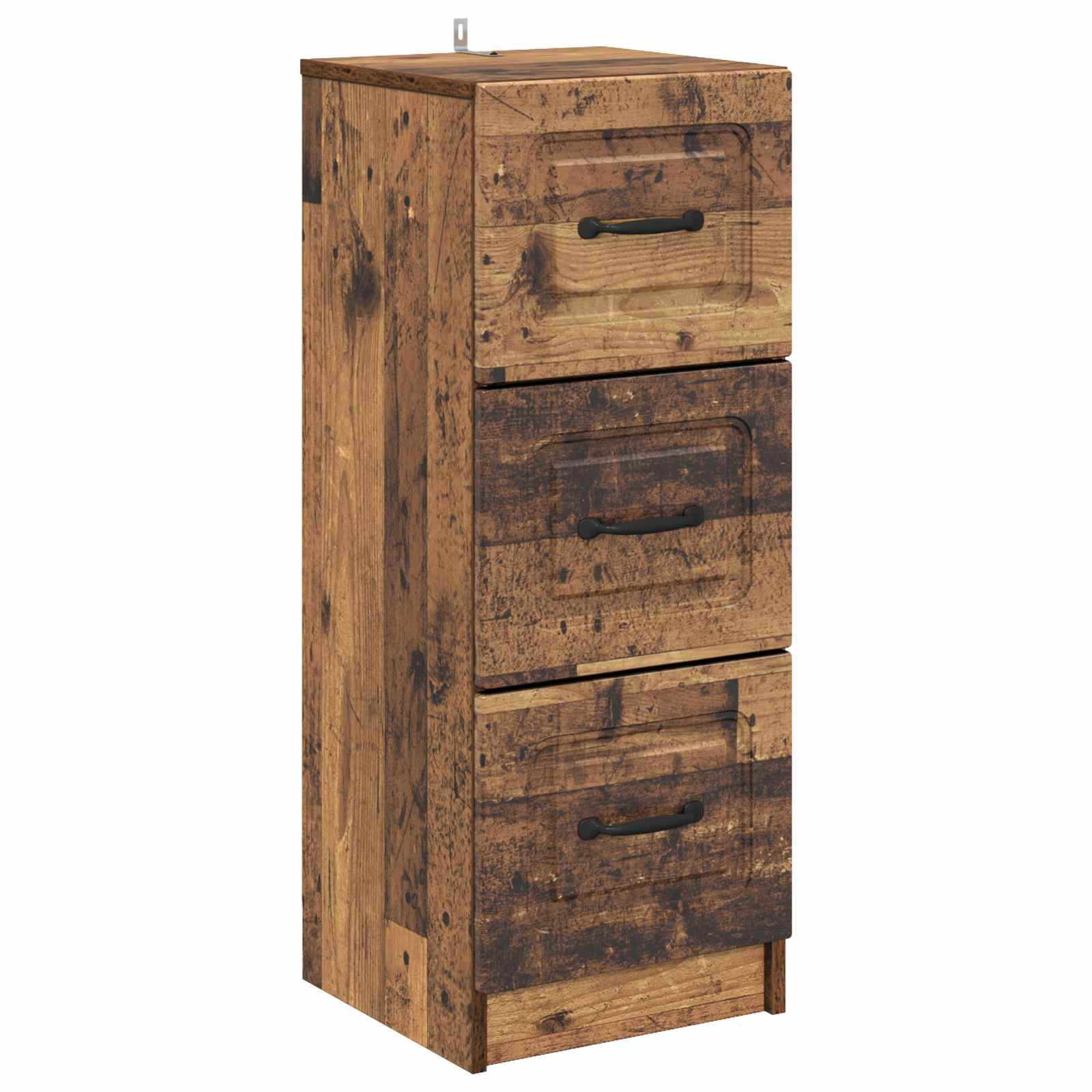 Skuffeskab Gammelt træ 33 x 34,5 x 87 cm Konstrueret træ