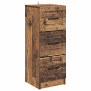 Skuffeskab Gammelt træ 33 x 34,5 x 87 cm Konstrueret træ