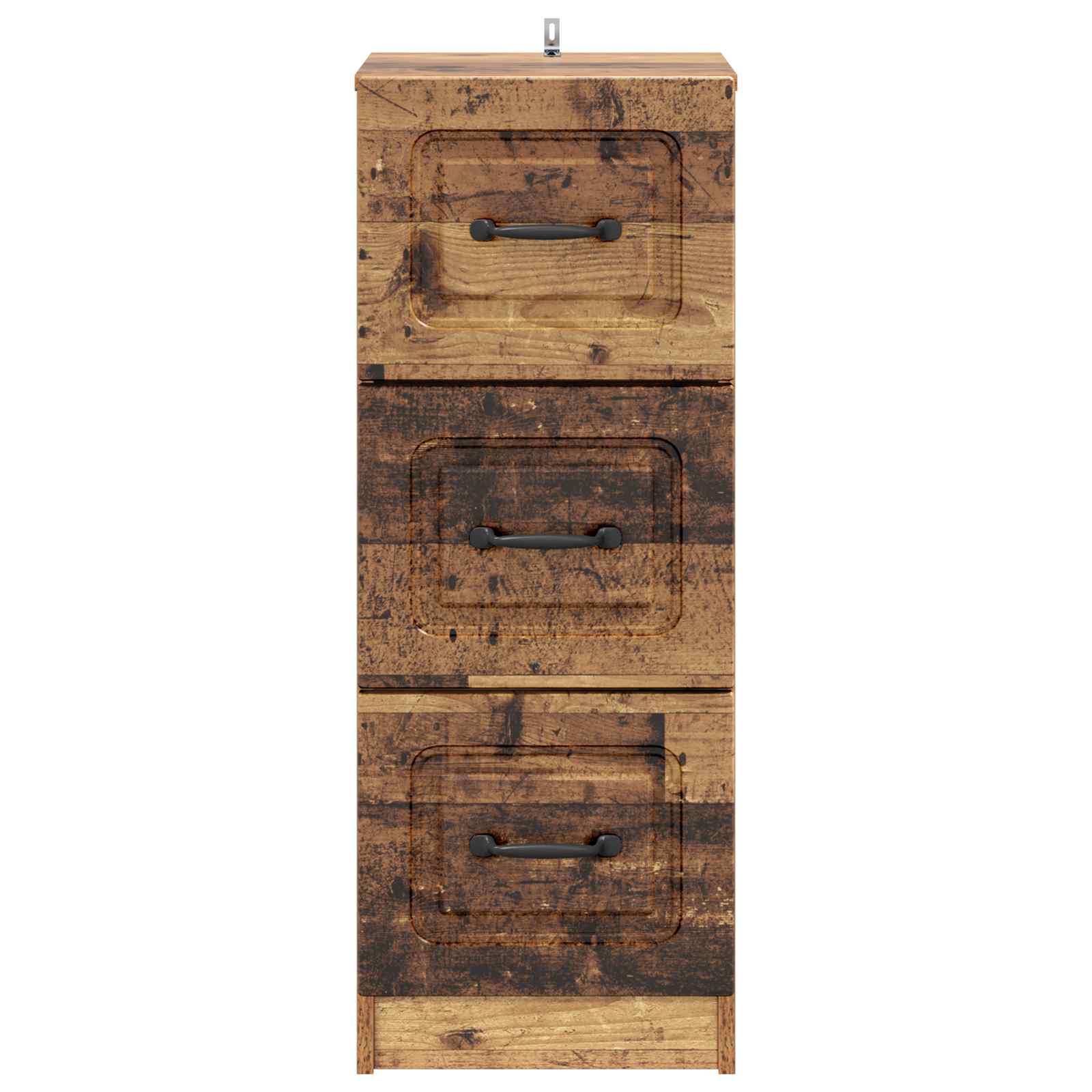 Skuffeskab Gammelt træ 33 x 34,5 x 87 cm Konstrueret træ