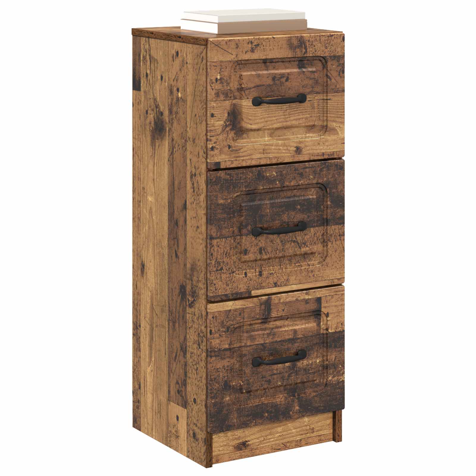 Skuffeskab Gammelt træ 33 x 34,5 x 87 cm Konstrueret træ