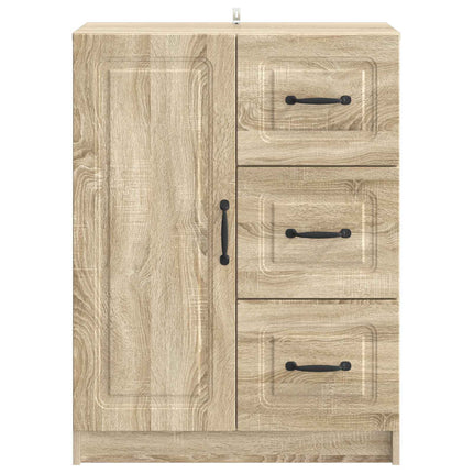 Sideboard Sonoma-eg 66 x 34,5 x 87 cm Konstrueret træ