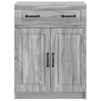 Sideboard Grå sonoma-eg 66 x 34,5 x 87 cm Konstrueret træ
