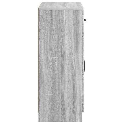 Sideboard Grå sonoma-eg 66 x 34,5 x 87 cm Konstrueret træ