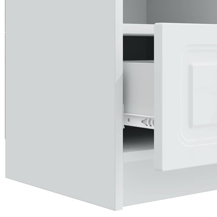 TV-skab med skuffe Hvid 102 x 34,5 x 47 cm Konstrueret træ