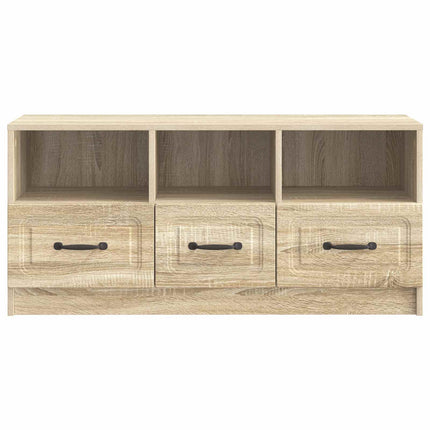 TV-skab med skuffe Sonoma-eg 102 x 34,5 x 47 cm Konstrueret træ