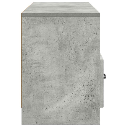 TV-skab med skuffe Betongrå 102 x 34,5 x 47 cm Konstrueret træ