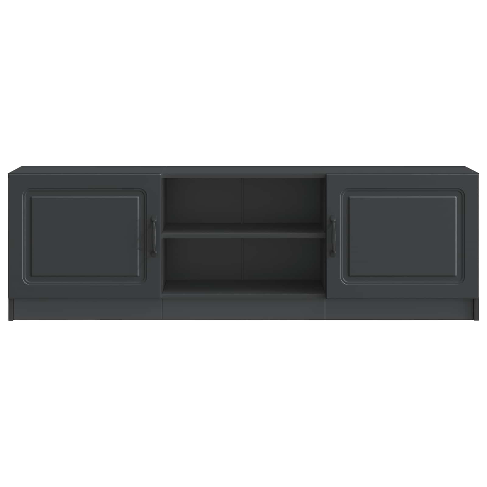 TV-skab Sort 150 x 31 x 47 cm Konstrueret træ