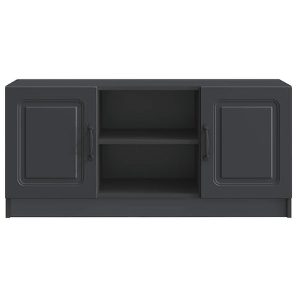 TV-skab Sort 102 x 34,5 x 47 cm Konstrueret træ