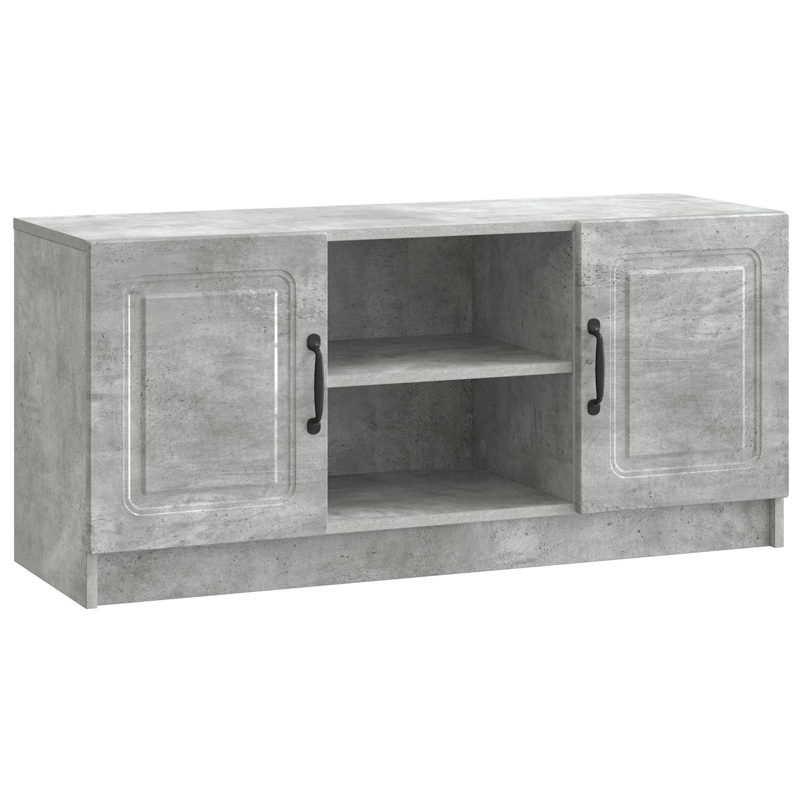 TV-skab Betongrå 102 x 34,5 x 47 cm Konstrueret træ