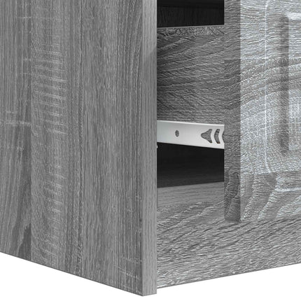 TV-skab 147 x 34,5 x 27 cm Grå sonoma-eg Konstrueret træ
