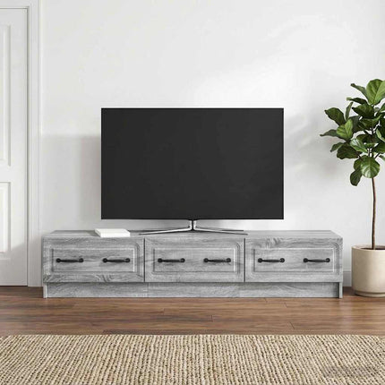 TV-skab 147 x 34,5 x 27 cm Grå sonoma-eg Konstrueret træ