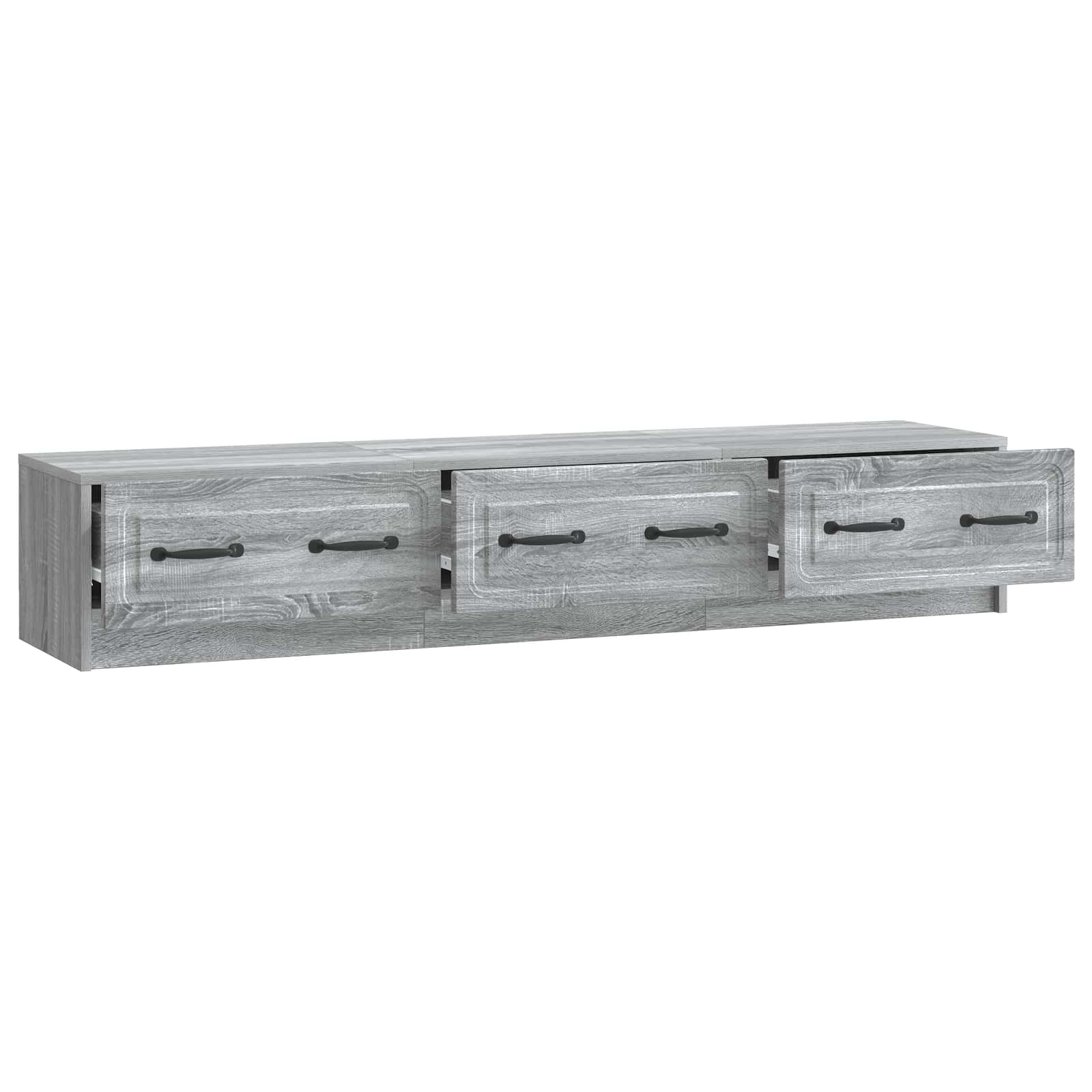 TV-skab Grå sonoma-eg 147 x 34,5 x 27 cm Konstrueret træ