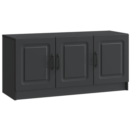 TV-skab Sort 99 x 34,5 x 47 cm Konstrueret træ
