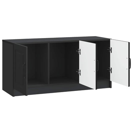 TV-skab Sort 99 x 34,5 x 47 cm Konstrueret træ