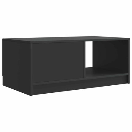 Sofabord Sort 90 x 50 x 37 cm Konstrueret træ