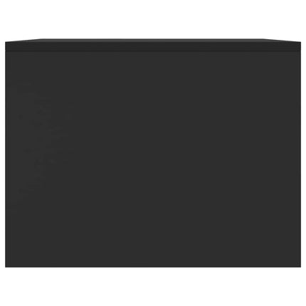 Sofabord Sort 90 x 50 x 37 cm Konstrueret træ