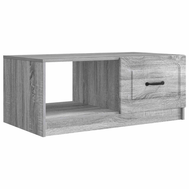 Sofabord Grå sonoma-eg 90 x 50 x 37 cm Konstrueret træ