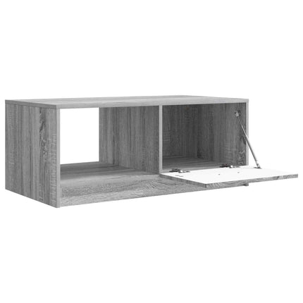 Sofabord Grå sonoma-eg 90 x 50 x 37 cm Konstrueret træ